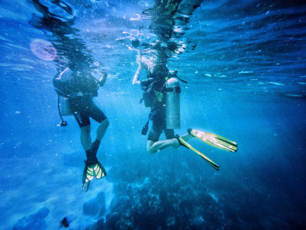 Diving baptism step by step