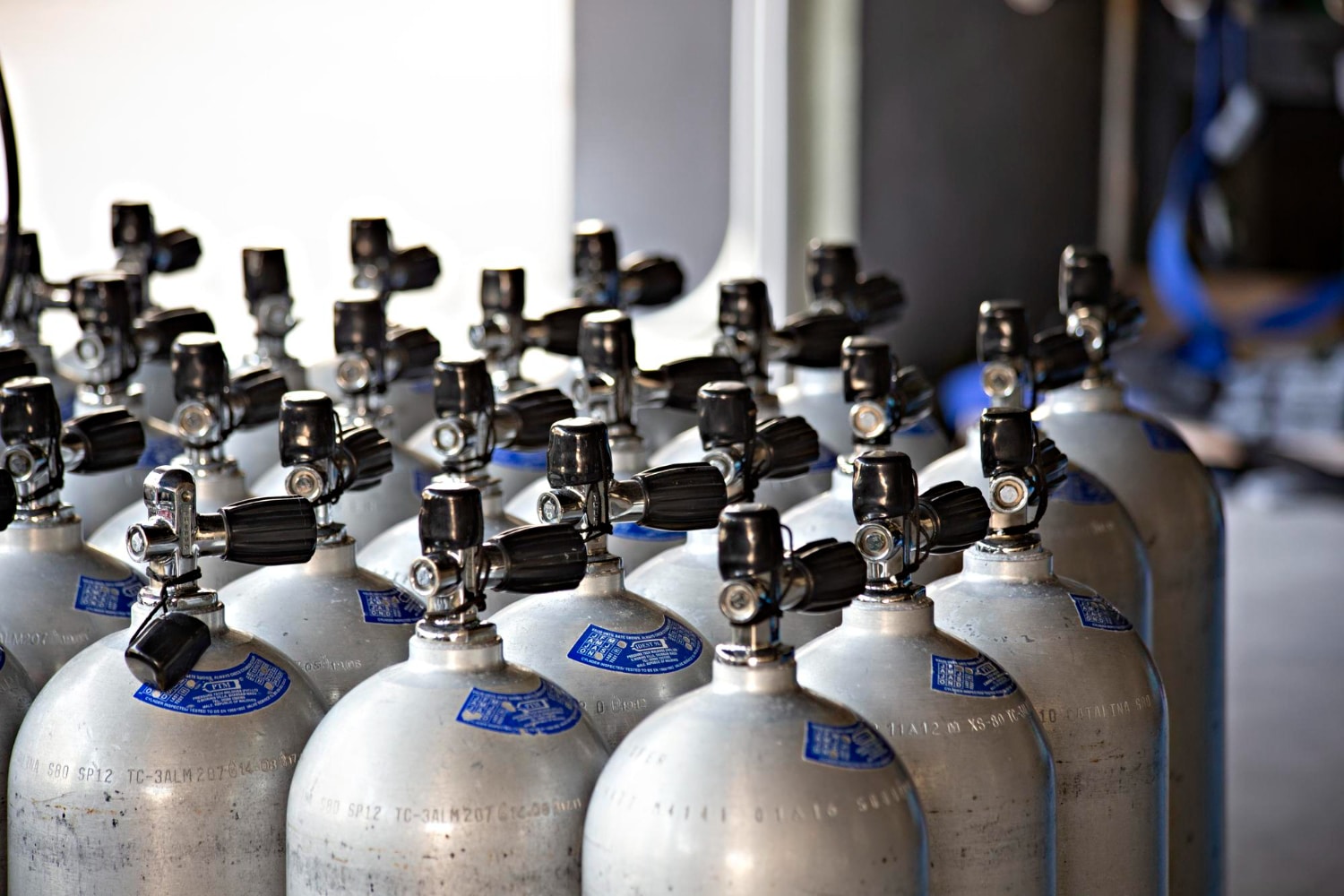 botellas de oxígeno