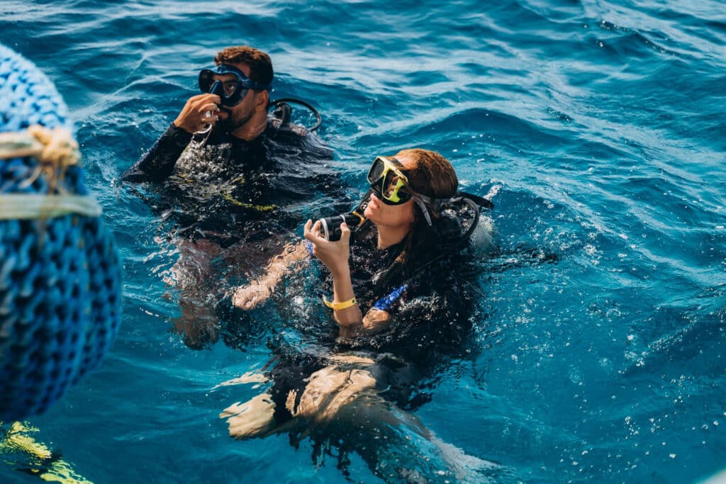 elegir bautismo de buceo o curso de open water
