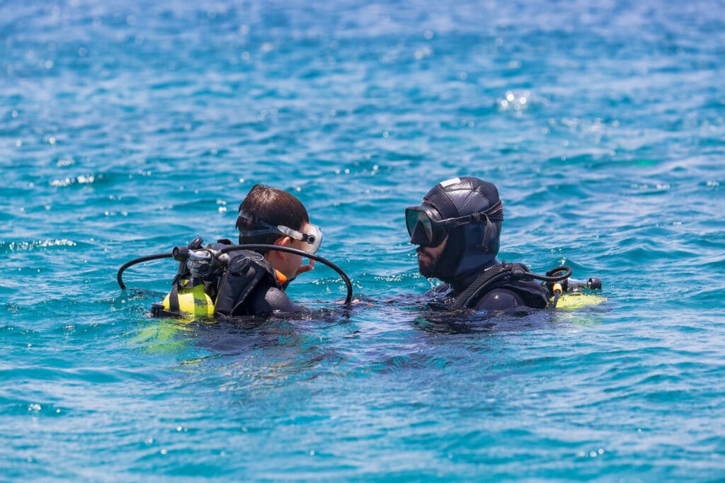 profundidad a la que se baja en un bautismo de buceo